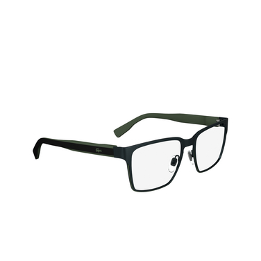 Lunettes de vue Lacoste L2293 301 matte green - Vue trois quarts