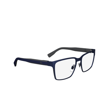 Lunettes de vue Lacoste L2293 424 matte blue - Vue trois quarts