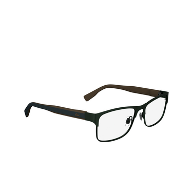 Lunettes de vue Lacoste L2294 301 matte green - Vue trois quarts