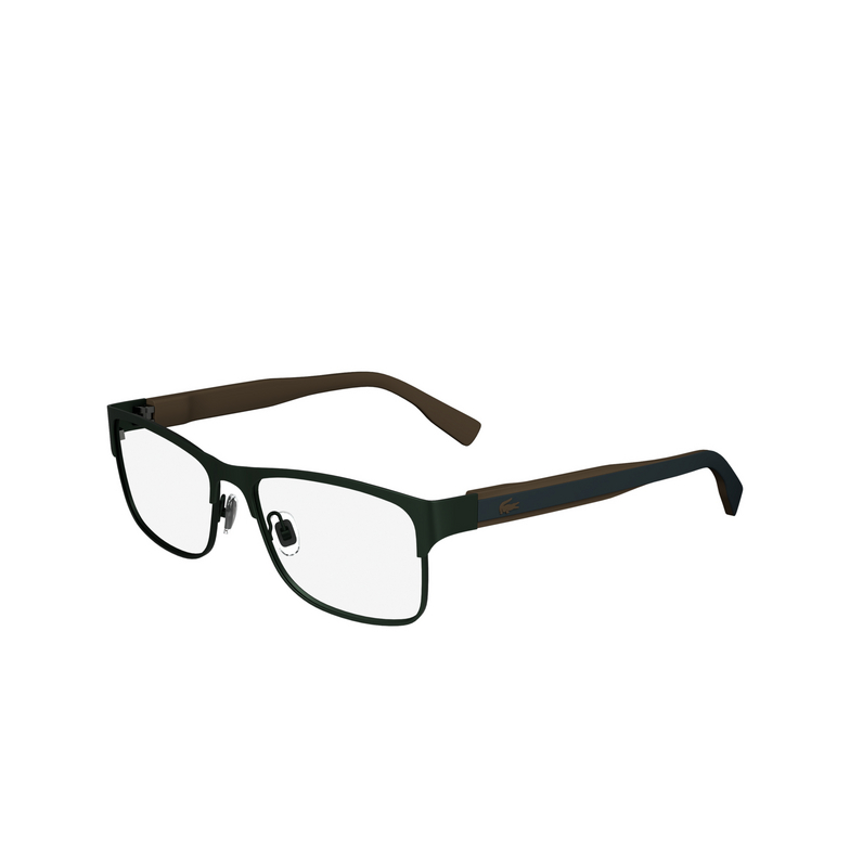 Lacoste L2294 Eyeglasses 301 matte green - 3/4