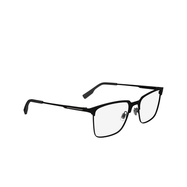 Lunettes de vue Lacoste L2295 002 matte black - Vue trois quarts