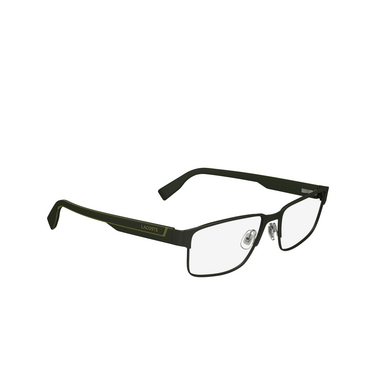 Lunettes de vue Lacoste L2298 275 matte khaki - Vue trois quarts