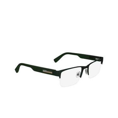 Lacoste L2299 Korrektionsbrillen 301 matte green - Dreiviertelansicht