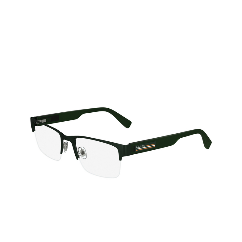 Lacoste L2299 Eyeglasses 301 matte green - 3/4