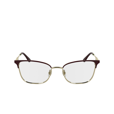 Lunettes de vue Lacoste L2303 601 burgundy / gold - Vue de face