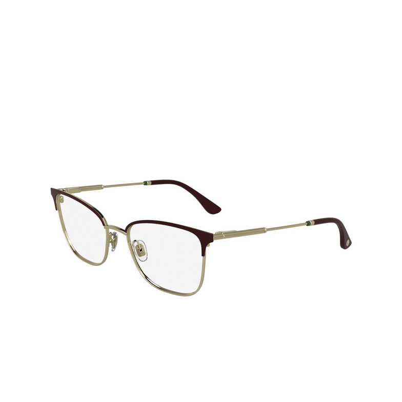 Lacoste L2303 Eyeglasses 601 burgundy / gold - 3/4