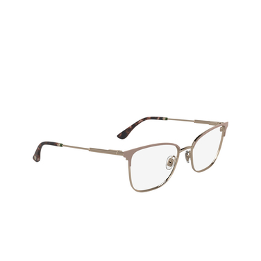 Lunettes de vue Lacoste L2303 662 nude / rose gold - Vue trois quarts