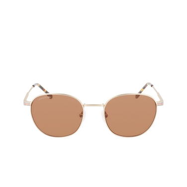 Lunettes de soleil Lacoste L251S 710 semimatte gold - Vue de face