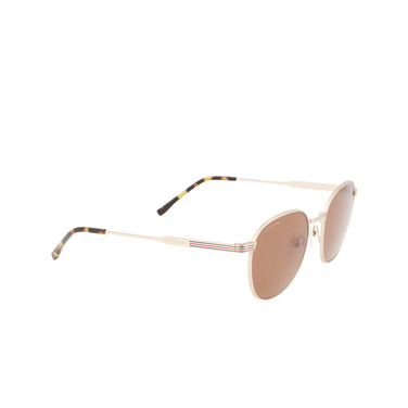 Lacoste L251S Sonnenbrillen 710 semimatte gold - Dreiviertelansicht