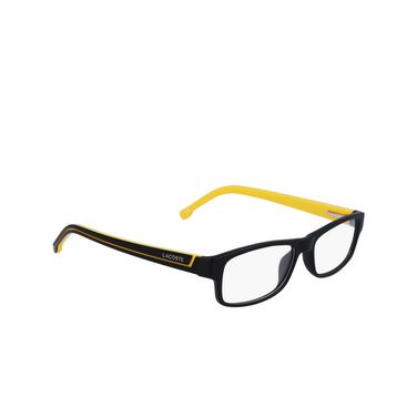 Lunettes de vue Lacoste L2707 002 matte black - Vue trois quarts