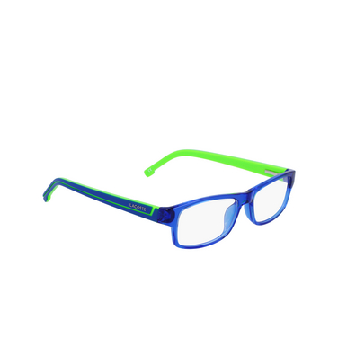 Lunettes de vue Lacoste L2707 454 blue / green - Vue trois quarts