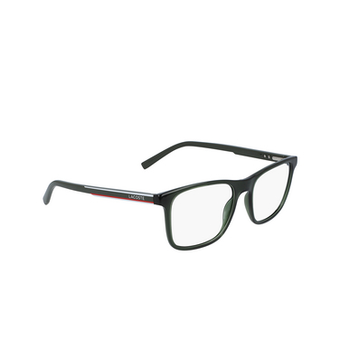 Lunettes de vue Lacoste L2848 317 transparent khaki - Vue trois quarts