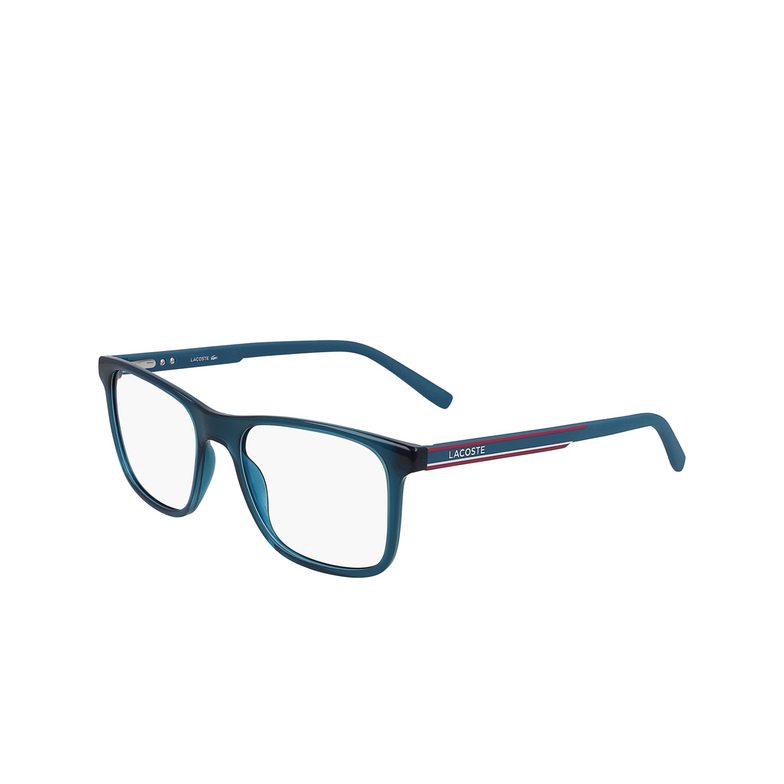 Lacoste L2848 Eyeglasses 424 transparent blue - 3/4