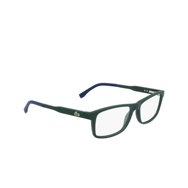 Lunettes de vue Lacoste L2876 315 green matte - Vue trois quarts