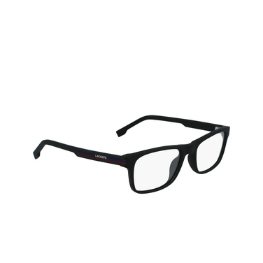 Lunettes de vue Lacoste L2886 002 matte black - Vue trois quarts