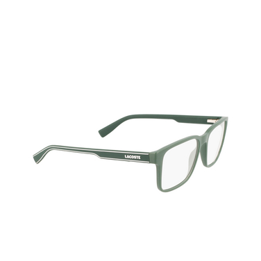 Gafas graduadas Lacoste L2895 301 matte green - Vista tres cuartos