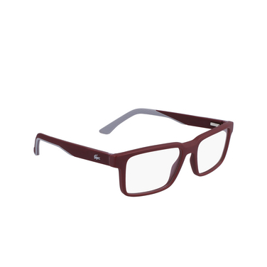 Lacoste L2922 Eyeglasses 603 dark red - three-quarters view