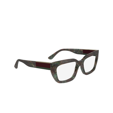 Lacoste L2934 Eyeglasses 340 havana green - three-quarters view