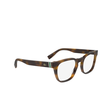 Lacoste L2938 Eyeglasses 214 havana - three-quarters view