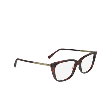 Lacoste L2939 Eyeglasses 615 havana red - three-quarters view