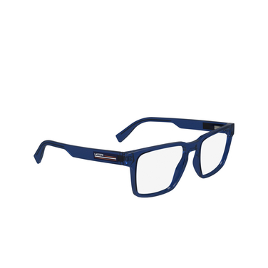 Lunettes de vue Lacoste L2948 410 transparent blue - Vue trois quarts