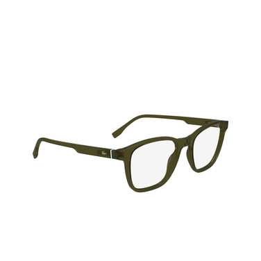 Lunettes de vue Lacoste L2949 275 transparent khaki - Vue trois quarts