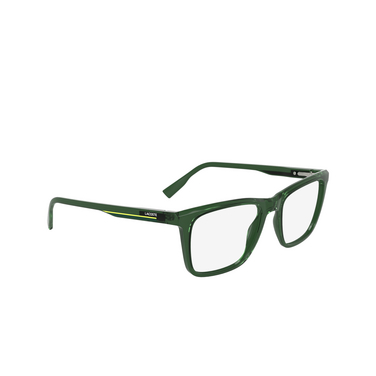 Lunettes de vue Lacoste L2960 301 transparent green - Vue trois quarts