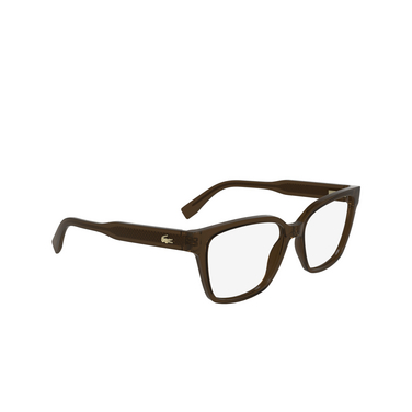 Lacoste L2962 Eyeglasses 210 brown - three-quarters view