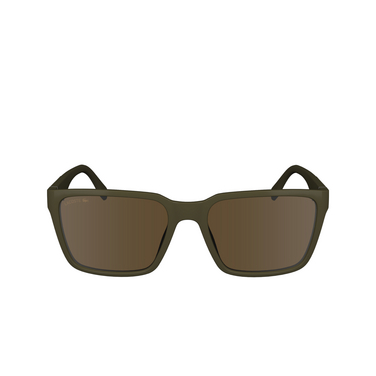 Lunettes de soleil Lacoste L6011S 210 brown / khaki - Vue de face