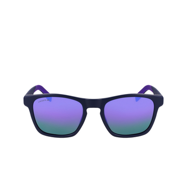 Lunettes de soleil Lacoste L6018S 424 matte blue - Vue de face