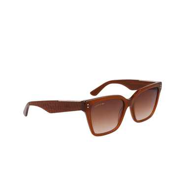 Lacoste L6022S Sunglasses 210 brown - three-quarters view