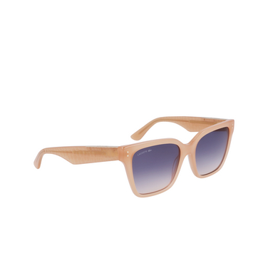 Lunettes de soleil Lacoste L6022S 662 opaline nude - Vue trois quarts