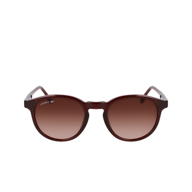 Lunettes de soleil Lacoste L6030S 601 transparent burgundy - Vue de face