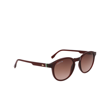 Lacoste L6030S Sunglasses 601 transparent burgundy - three-quarters view