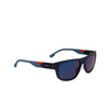 Lunettes de soleil Lacoste L6042S 424 matte blue / blue flash orange - Vignette du produit 2/4