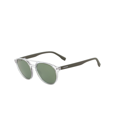 Lunettes de soleil Lacoste L881S 317 crystal / khaki - Vue trois quarts