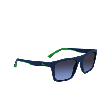 Lacoste L957S Sonnenbrillen 401 matte blue - Dreiviertelansicht