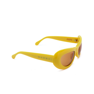 Gafas de sol Marni FIELD OF RUSHES 7IE yellow - Vista tres cuartos