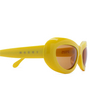 Marni FIELD OF RUSHES Sunglasses 7IE yellow - product thumbnail 3/4