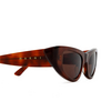 Marni NETHERWORLD Sunglasses 9U7 havana - product thumbnail 3/4
