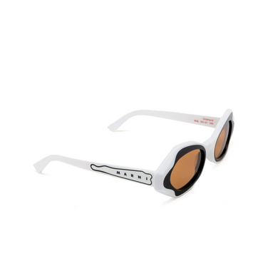 Marni UNLAHAND Sunglasses W9L white - three-quarters view