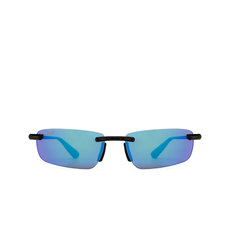 Gafas de sol Maui Jim ILIKOU 02 shiny black w/ blue - 1/4