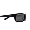 Gafas de sol Maui Jim KANAIO COAST 02MD matte soft black / white / blue - Miniatura del producto 3/4