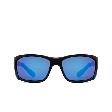 Occhiali da sole Maui Jim KANAIO COAST 08C matte trans. blue black stripe - frontale