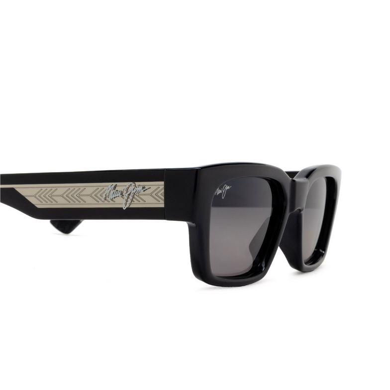 Gafas de sol Maui Jim KENUI 14 shiny black w/trans light grey - 3/4