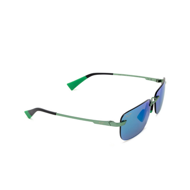 Gafas de sol Maui Jim LANAKILA 15 matte trans green - Vista tres cuartos