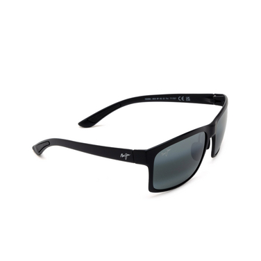Maui Jim POKOWAI ARCH Sunglasses 2M black matte - three-quarters view