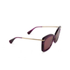 Lunettes de soleil Max Mara BETH 83W violet / striped - Vignette du produit 2/3