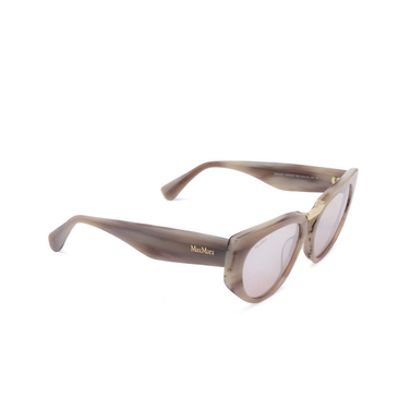 Max Mara BRIDGE1 Sonnenbrillen 60G beige horn - Dreiviertelansicht