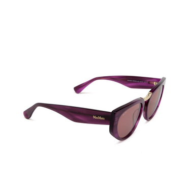 Max Mara BRIDGE1 Sunglasses 83Y violet / striped - three-quarters view